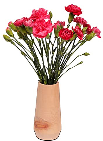 Vase aus Zirbenholz - Luna - Blumenvase aus Zirbe