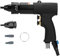 Pneumatische Nietpistole, Nietmutternpistole Nietwerkzeug Automatische Nietpistole Druckluft Werkzeug Geeignet für alle Arten von Metallplatten, Rohren und Anderen Nieten(M6/M8-KP-739A)