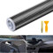 C100AE 6D Carbon Folie Auto 300 x 30 cm Carbonfolie Autofolie Hochglanz Selbstklebende Lackschutzfolie Kohlefaser Car Wrapping Vinyl Folie für Auto Motorrad DIY mit Kunststoffschaber (Schwarz)