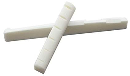 Acoustic Guitar Bone Bridge Saddle and Nut for 6 String Acoustic Guitar Real Cattle Bone Bridge Saddle Nut