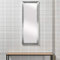 URBNLIVING Wooden Mounted Framed Glass Portrait Mirror Bedroom Bathroom 4 Colours 2 Sizes (Silver, 97x37)