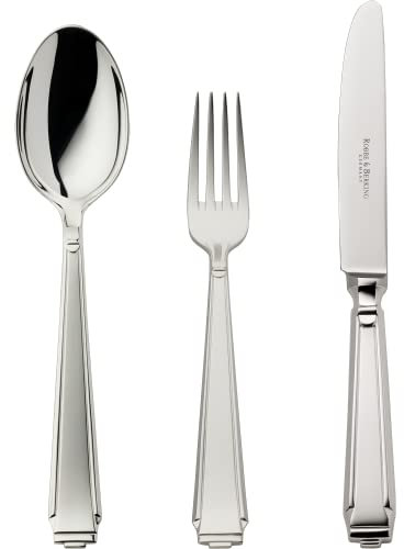 Robbe & Berking Art Deco 3 TLG. Menübesteck (150 g massiv versilbert)