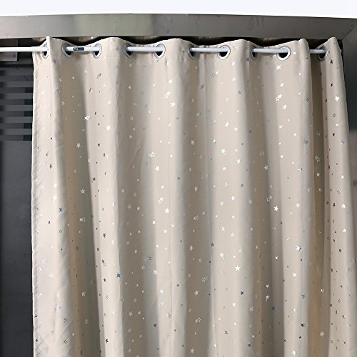 Wakects Gardinenstange, Spannstange, für Duschvorhang oder Türrahmen, Weiß, 61-92 cm
