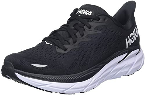 HOKA ONE ONE Clifton 8 Herrenschuhe, schwarz / schwarz, 46 EU