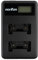 NP-45 Double Canal LCD USB Chargeur pour Fujifilm FinePix JX250, JX400, J38, J10, J20, JX520, JX580, JX300, JX680, JX370, JV200, JV100, JZ250, JZ100, JZ300, T550, T200, T350 et Plus
