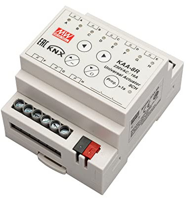 KAA-8R LED Netzteil Trafo MEANWELL KAA-8R KNX Universal-Aktor 8-Kanal 16A pro Kanal LED Transformator für LED Beleuchtung