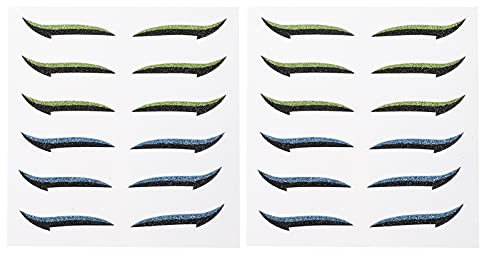 LALAFINA 12 Paare Wiederverwendbar Eyeliner Aufkleber Augenlidfalte Aufkleber Wasserdichte Augen Make- Up Aufkleber Selbstklebende Lidstrich Streifen Aufkleber für Augen Verkleiden