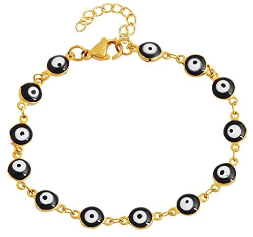 Akzent Damen-Armband Ayla Edelstahl Auge 18 + 3 cm lang 5030553 (goldfarbig)