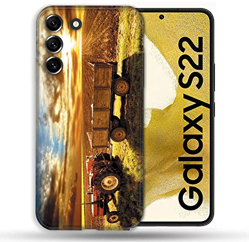Handyhülle für Samsung Galaxy S22, Motiv: Landwirtschaft, Traktor Color
