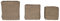 Bloomingville Handgewebte Seegraskörbe, 3er-Set, natürliche dekorative Aufbewahrung, 40,6 cm L x 40,6 cm B x 40,6 cm H