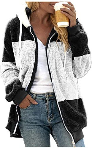 GFPGNDFHG Damen Jumpsuit Outlet Damen Comfy Plaid Zip Hoodie y2k Jacke schwarz Damen übergroßer Hoodie Damen Anime Pulli Sweatshirt Decke Damen Jeans jacken corafritz