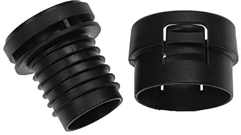 vhbw 2-teiliges Reparatur-Set Staubsauger-Schlauch kompatibel mit Miele Argento, Ambition, Black Staubsauger - Schlauch-Instandhaltung Schwarz
