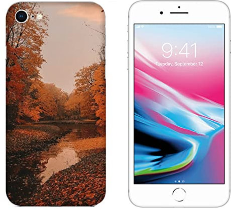 Hulle Schutz kompatibel mit Apple iPhone 6s Herbst Landschaft mit gelben und roten Blättern/Bedrucken Sie auch die Seiten/Telefon-Hartschale zum Aufstecken, rutschfest, Kratzfest, stoßfest, Star
