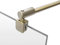 Schulte barre de stabilisation 122 cm, or brossé recoupable, pour paroi porte de douche verre 5 à 8 mm