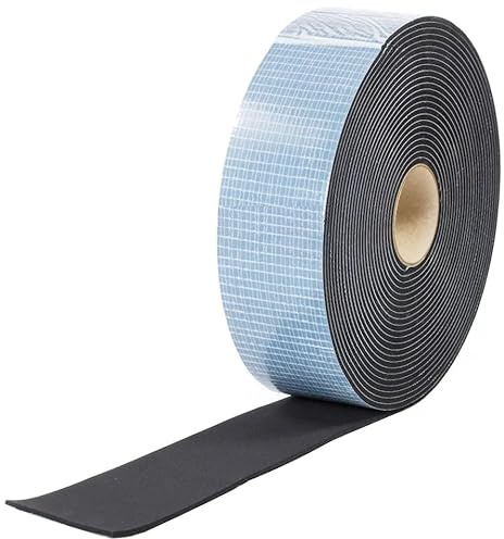 Dichtband EPDM Premium Dichtungsband 6mm dick einseitig selbstklebend 10m je Rolle Zellkautschuk (80mm x 10m)
