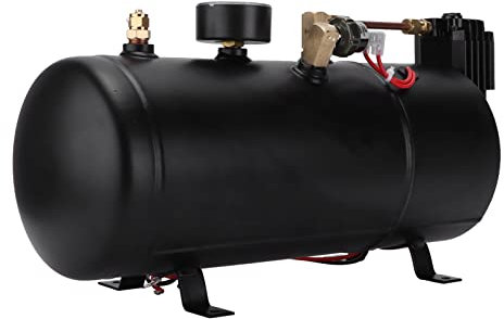 Cryfokt Compresseur de Trompette, Compresseur de Klaxon 12V 18A pour Bateaux pour Voitures pour Trains pour Camions 5f2rauq70o