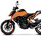 DualColorStampe Aufkleber kompatibel mit KTM DUKE 125 (2017-2020) DX-SX Zubehör Sticker Motorrad COD.M0173 (Grau)