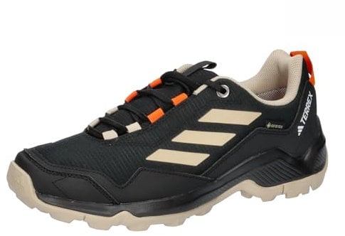 adidas Women's Terrex Eastrail Gore-TEX Hiking Shoes, core Black/Wonder Beige/semi Impact Orange, 5 UK