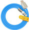 CTRICALVER USB Kabel, 180° drehbares Schnellladekabel Blau 1 m, 12W Liquid Silicone Super Schnellladekabel, mit Datenübertragung Funktion