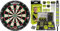 Unicorn Eclipse Pro Bristle Dartboard & WINMAU MvG Dart Steeltip Geschenkset - 50-teiliges Dartset mit 4 Sätzen Dartschäften, 4 Sätzen Flüge und Zubehör