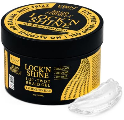 EBIN New York Braid Formula Lock N Shine Extreme Firm Hold Gel 236 ml