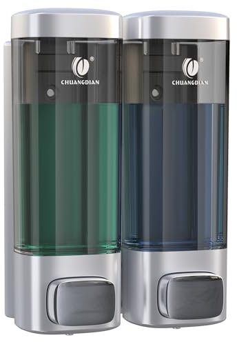 Singolo/Doppia/Tripla 320ML Dispenser di Sapone Liquido Montaggio A Parete Bagno Doccia Gel Shampoo Lozione Erogazione Contenitore Bottiglia Trasparente
