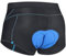 baleaf Herren Radfahren Unterwäsche Atmungsaktive Mesh Radhosen für Männer 4D Gel Polsterung Mountain Biking Fahrrad Liner Blau/Schwarz XL