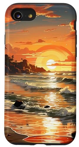iPhone SE (2020) / 7 / 8 Beach Ocean Sundown Graphic Case