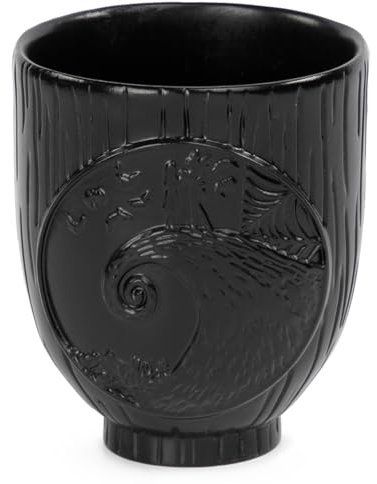 Jay Franco Gobelet Disney L'Étrange Noël de monsieur Jack et Sally en résine noire pour brosse à dents ou stylo - Décoration de salle de bain