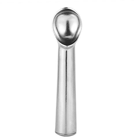 Eisportionierer – Antihaftbeschichteter, Frostsicherer Eisportionierer, 17,8 Cm, Küchenwerkzeug für Gelato, Keksteig, Sorbet (helles Silber)