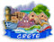 Quwsne Refrigerator Magnet Crete Greece Fridge Magnet City Travel Souvenirs Tourist Gifts 3D Classic Landmarks Handmade Crafts Home Decoration -1763