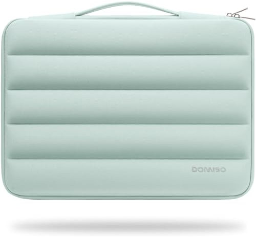 DOMISO 14 Pouces Housse Ordinateur Portable Sac de Transport PC pour 14 Pouces Dell ASUS HP Chromebook Samsung Notebook, Protection Pochette/Sac PC Portable Antichoc Étanche,Menthe Verte
