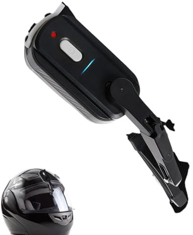 Motorcycle Helmet Wiper, USB Motorcycle Helmet Windshield Wiper, Waterproof Rain Wipers for Climbing Electric Helmet, Compatible with Most Visor (black, 600mAh)
