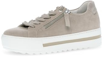 Gabor Damen Low-Top Sneaker, Frauen Halbschuhe,Moderate Mehrweite (G),Freizeit,sportlich,straßenschuhe,Strassenschuhe,Silk,40.5 EU / 7 UK