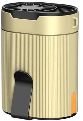COZOME Mini ventilateur portable USB sous t-shirt avec clip, ventilateur rechargeable turbo 4 vitesses 6600 tr/min idéal pour le travail