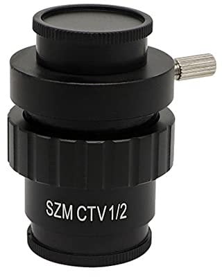 Microscope C-mount Adapter Microscope Lens 0.3X 0.5X S_ZM CTV Lens Stereo Microscope Adapter For Trinocular Microscope HDMI Digital Camera(TV 0.5X C-mount)