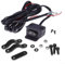Relais de commutation de ligne de commande, interrupteur à bascule de treuil 12 V avec support de guidon, kit de ligne de commande pour VTT, UTV et pour applications SxS