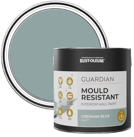 Rust-Oleum Blue Guardian Mould Resistant Wall Paint - Gresham Blue 2.5L