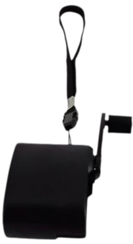 GIWFBQTR USB-Handkurbel-Ladegerät USB-Handgenerator Tragbare Handkraft-Dynamo-Kurbel Wind-Up-USB-Handy-Ladegerät für Outdoor-Camping-Notfälle Schwarz