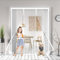 Moustiquaire Porte Fenêtre 185x220cm Rideau Moustiquaire Magnétique Noir, Protéger Votre Famille, pour Porte d Entrée Intérieur/Patio, Fermeture Automatique, Facile à Assembler Blanc