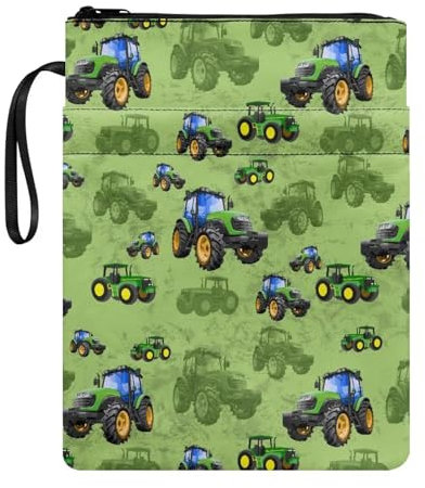Buchumschlag Car Sox, Grün, passend für die meisten Hardcover-Lehrbücher bis zu 29 x 22,1 cm, Schulbücher, Schutztasche mit Reißverschluss