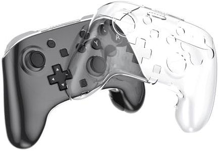 Pidynx Coque rigide transparente pour manette Switch 2 PRO – Protection PC résistante aux rayures et aux chocs avec découpes précises des boutons et prise en main antidérapante