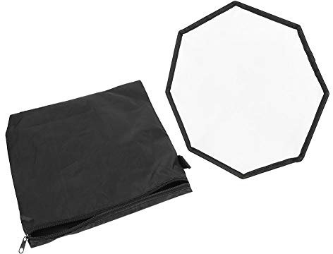 Xolsurg Caja de luz Suave Octogonal Mini Universal softbox Panel de luz Compacto difusor Plegable para fotografía de Estudio