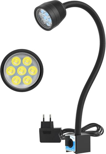 YouTeMei Maschinenlampe mit Magnetfuß Magnetische LED Drehmaschine Lampe 14W 1400 Lumen 6500K Flexibel Wasserdicht Arm Licht mit Magnetic Base für Handwerk,CNC, Werkbank…