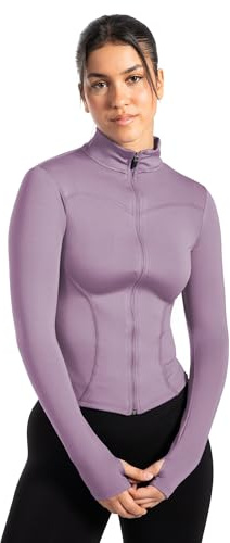 SMILODOX Trainingsjacke Damen Indira, Shaped Fit Fleecejacke, Windbreaker Activwear Laufjacke, atmungsaktiv mit Daumenlöchern Sportjacke, Sweatjacke, Ideal für Fitness, Gym, Yoga & Alltag