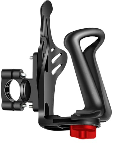 GETRICH Flaschenhalter Fahrrad Getränkehalter Motorrad, Schwarz, 48-71mm | Verstellbare Größe, Trinkflaschenhalter Fahrrad Flaschenhalterung für Motorräder, MTB, E-Bikes, E Scooter, Rennrad