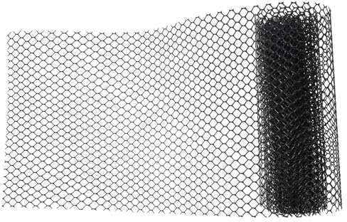 MERRYHAPY Balkon Sicherheitsnetz 0,4x5m aus Witterungsbeständigem Kunststoff mit 0,8cm Maschen Transparentes Schutznetz für Haustiere Treppengeländer und Pflanzenschutz