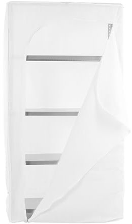 SimonRack Schutzhülle für Regale, 180x90x50 cm, Reißverschluss, Weiss