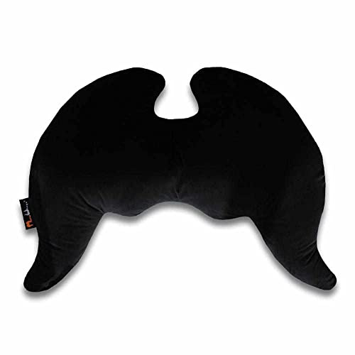 MeroWings Joy NERO Texas. Cuscino per il collo a forma di ali d' angelo Supporta tutta la superficie dello della schiena e spalle.