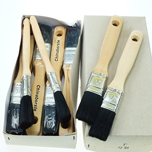 ROTIX-915x 6 x Flachpinsel Lackier-Pinsel 25 mm 6er-Pack 6. Stärke